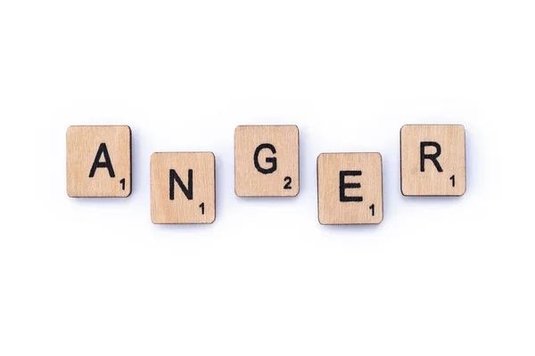 La palabra ANGER — Foto de Stock