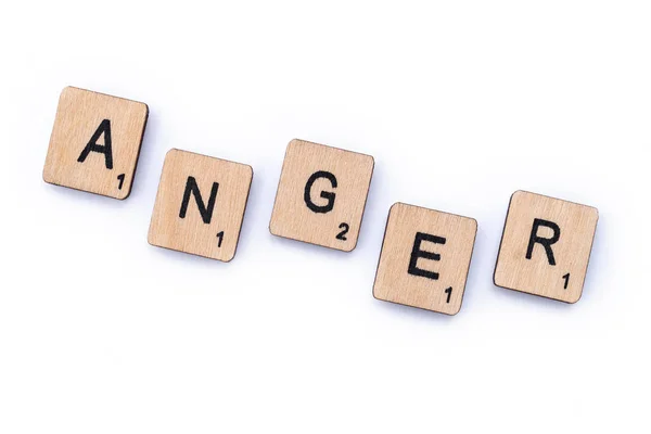 La palabra ANGER — Foto de Stock