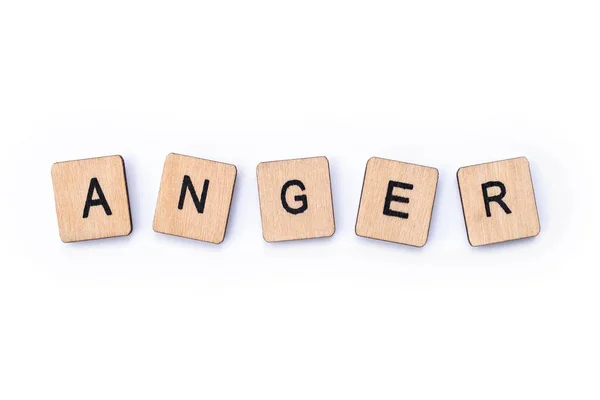 La palabra ANGER — Foto de Stock