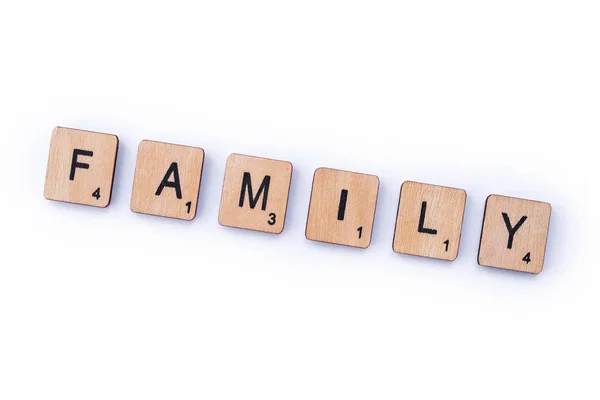 La palabra familia — Foto de Stock