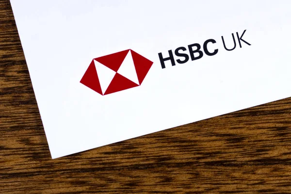 Λογότυπο τράπεζας hsbc — Φωτογραφία Αρχείου