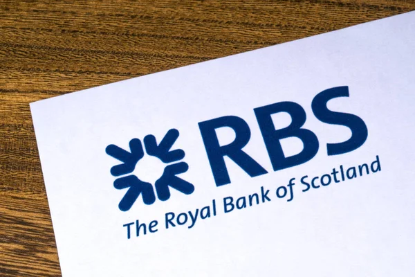 Logotipo do Royal Bank of Scotland — Fotografia de Stock