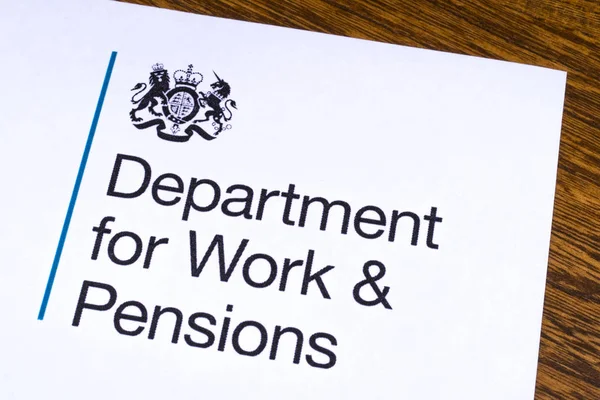 Egyesült Királyság munka-és Nyugdíjügyi Minisztérium — Stock Fotó