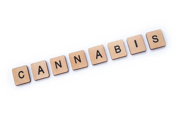 The word CANNABIS — Stock Photo, Image