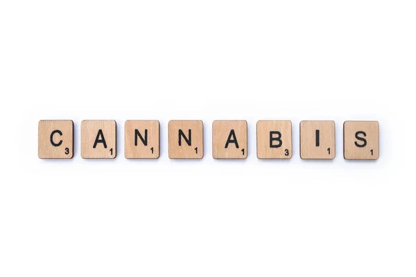 A szó Cannabis — Stock Fotó