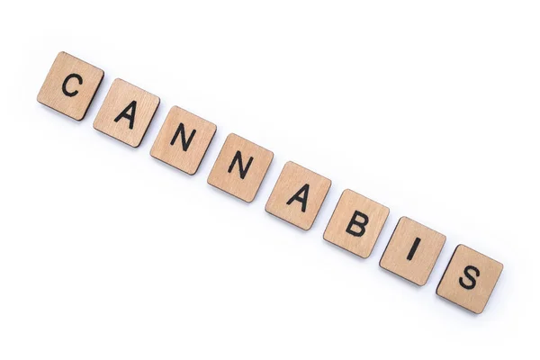 The word CANNABIS — Stock Photo, Image