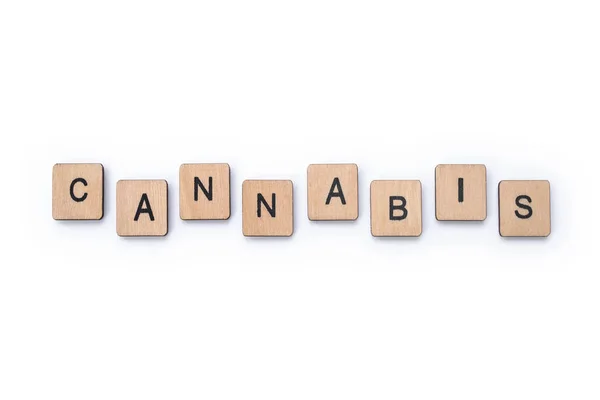 The word CANNABIS — Stock Photo, Image