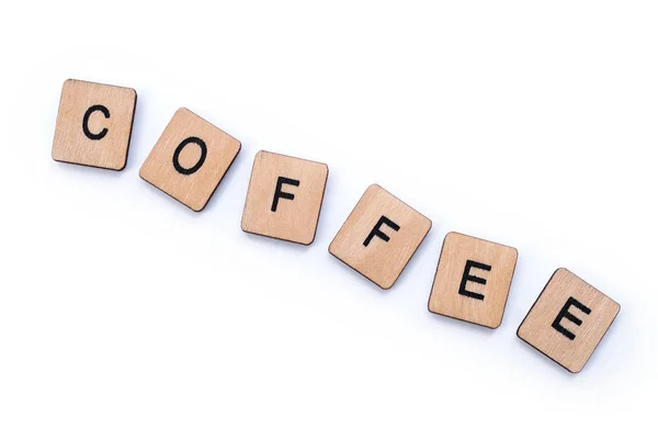 단어 커피 — 스톡 사진