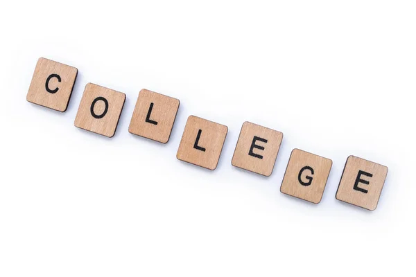 Het woord College — Stockfoto