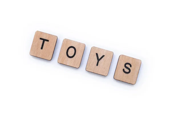 La parola TOYS — Foto Stock