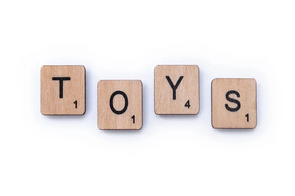 Das Wort Spielzeug — Stockfoto