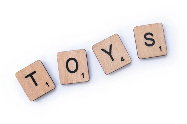 Słowo zabawki — Zdjęcie stockowe