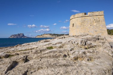 İspanya'da Castillo de Moraira'dan görünüm