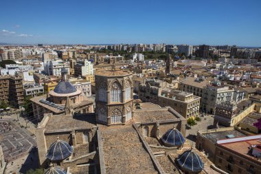 Valencia'daki Torre del Micalet'den görünüm