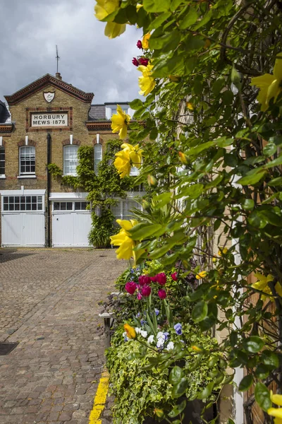 Horbury Mews в Лондоне — стоковое фото