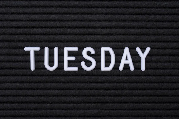 The word TUESDAY — Stock Photo, Image