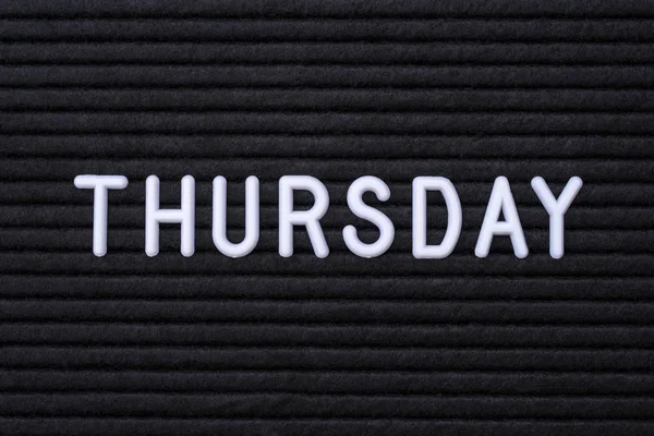 The word THURSDAY — Stock Photo, Image