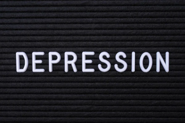 Het woord depressie — Stockfoto