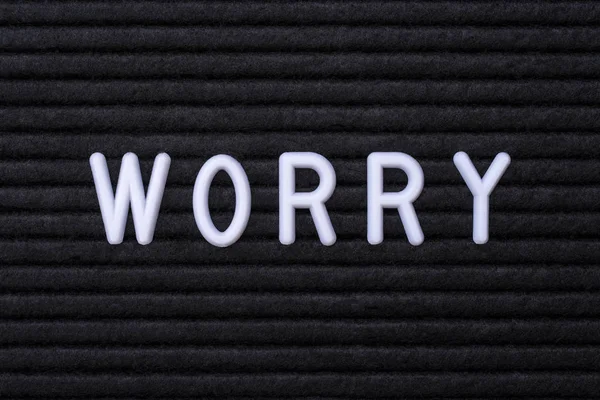 Слово WORRY — стоковое фото