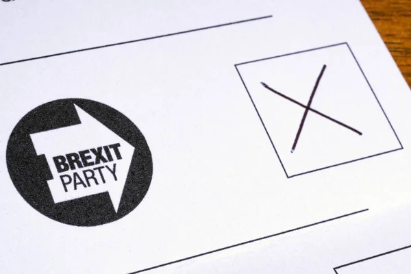 ब्रेग्झिट पार्टीला मतदान — स्टॉक फोटो, इमेज