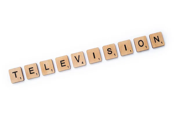 La palabra TELEVISIÓN — Foto de Stock