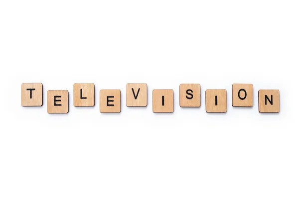 The word TELEVISION — Stock Photo, Image