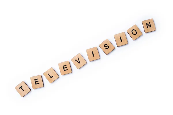 The word TELEVISION — Stock Photo, Image