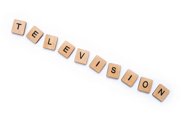 The word TELEVISION — Stock Photo, Image