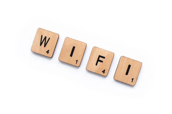 La palabra WIFI — Foto de Stock