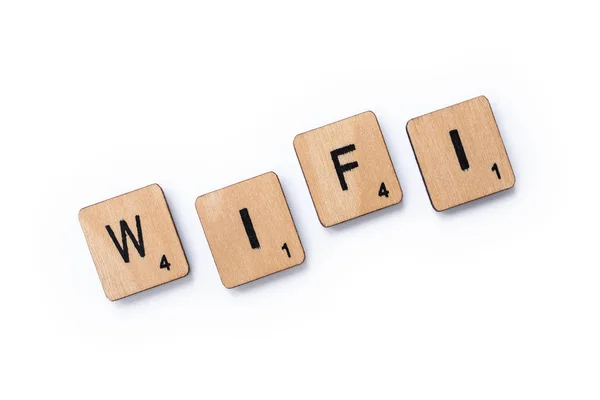 Ordet WiFi — Stockfoto