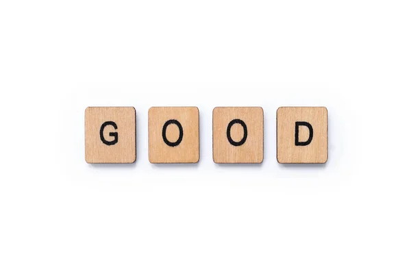 Słowo dobry — Zdjęcie stockowe