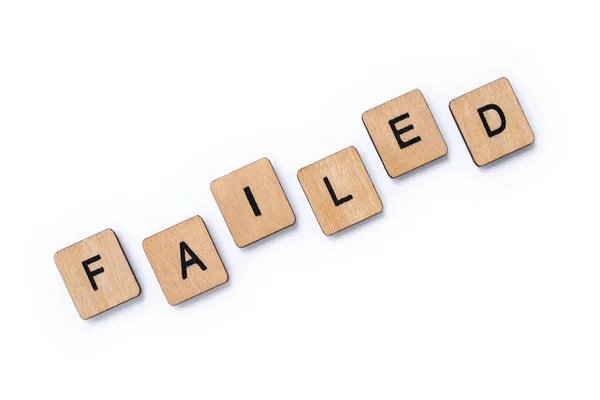 The word FAILED — Stock Photo, Image