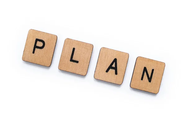 Ordet plan — Stockfoto