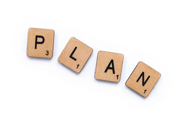 Ordet plan — Stockfoto
