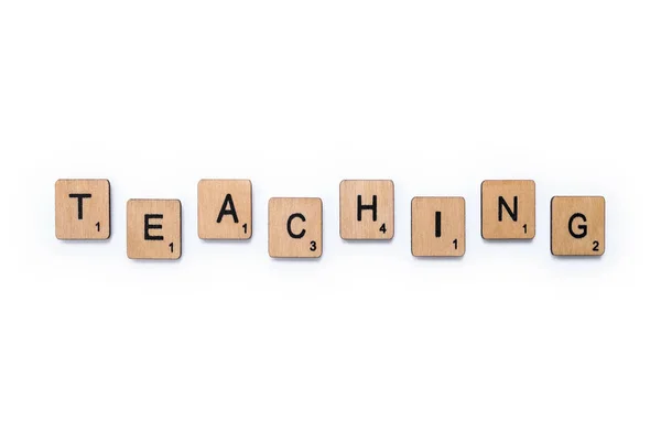 The word TEACHING — Stock Photo, Image