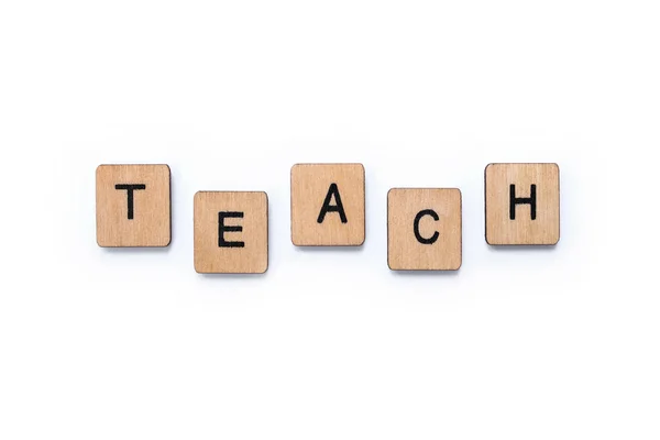 A palavra Ensinar — Fotografia de Stock