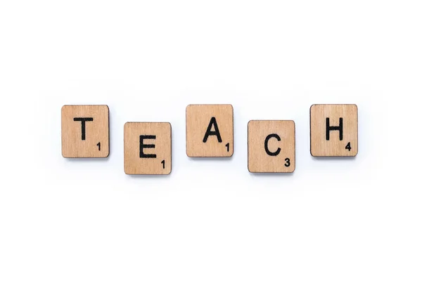 A palavra Ensinar — Fotografia de Stock