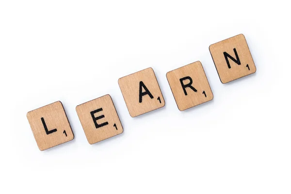 La palabra Aprender — Foto de Stock