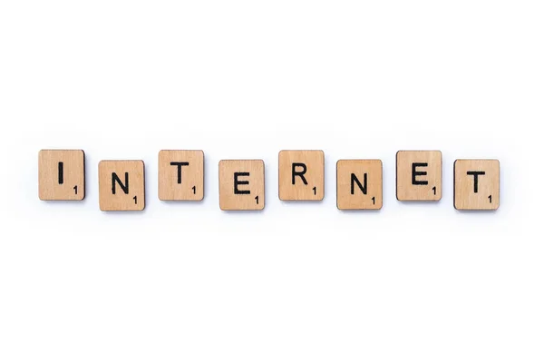 Das Wort Internet — Stockfoto