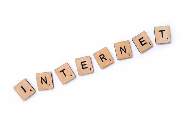 La palabra INTERNET — Foto de Stock