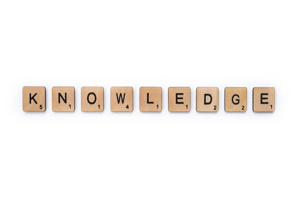 The word KNOWLEDGE — Stock Photo, Image