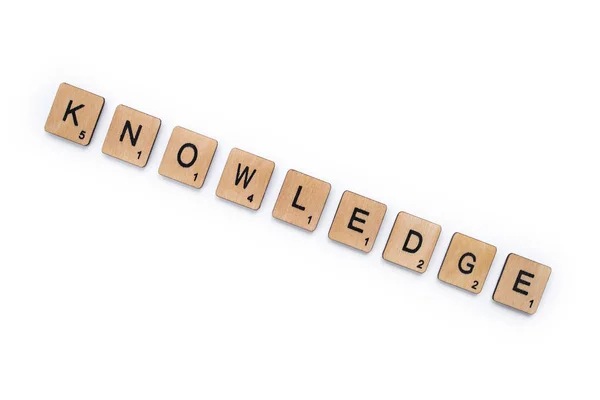 The word KNOWLEDGE — Stock Photo, Image