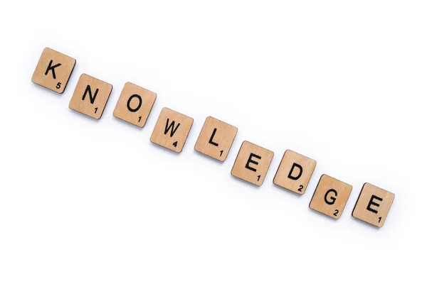 The word KNOWLEDGE — Stock Photo, Image