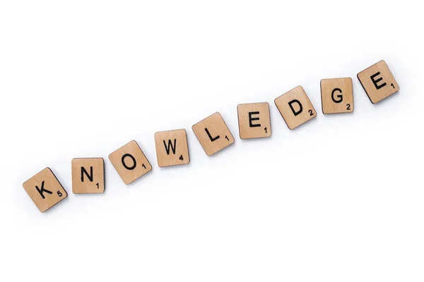 The word KNOWLEDGE — Stock Photo, Image