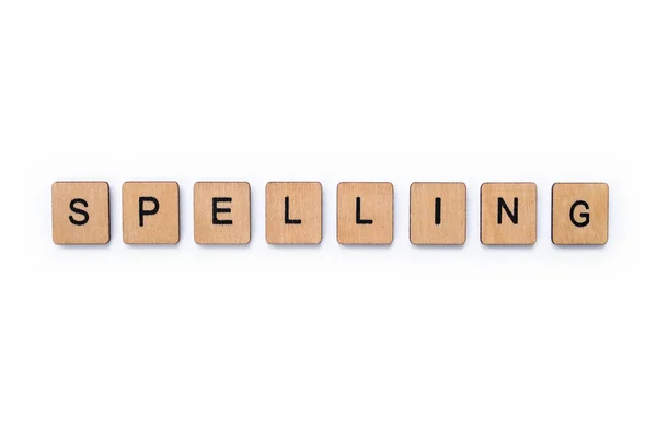 La parola SPELLING — Foto Stock