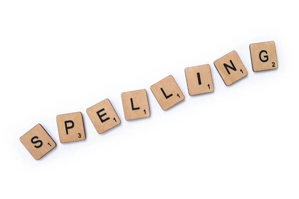 La parola SPELLING — Foto Stock