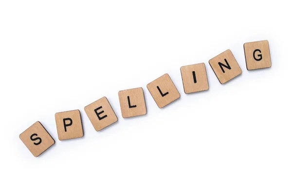 La palabra SPELLING — Foto de Stock