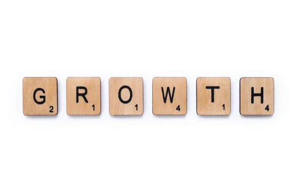 Slovo růst — Stock fotografie