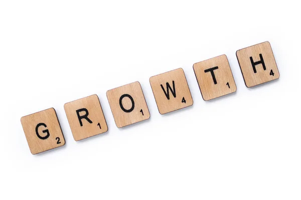 Slovo růst — Stock fotografie