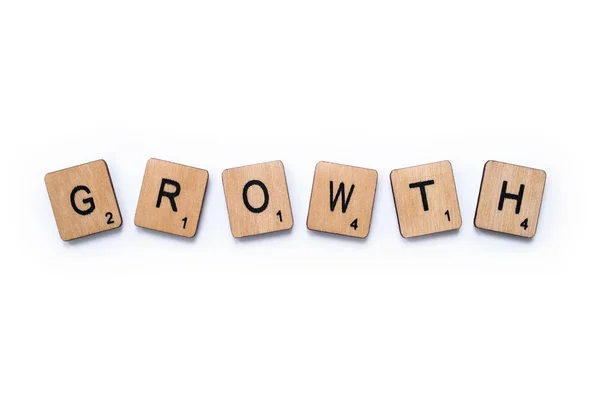 Слово GROWTH — стоковое фото